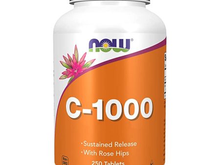 Now Foods, C-1000 con Rosa Mosqueta, Liberación Sostenida, 1.000mg, 100 Comprimidos veganos, Probados en Laboratorio, Vitamina C, Sin Gluten, Sin Soja, Vegetariano Embalaje Deteriorado (Cad: 31 08 2026) Fashion