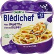 Blédina Espaguetis pequeños con crema de verduras, a partir de 12 meses - 2 platos de 230 g (Cad: 19 10 2024) Embalaje Deteriorado Discount