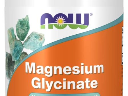 Now Foods, Magnesium Glycinate, 200mg Magnesio, 180 Tabletas veganas, Probado en Laboratorio, Vegetariano, Sin Gluten, Sin Soja, No GMO Embalaje Deteriorado (Cad: 31 07 2026) For Sale