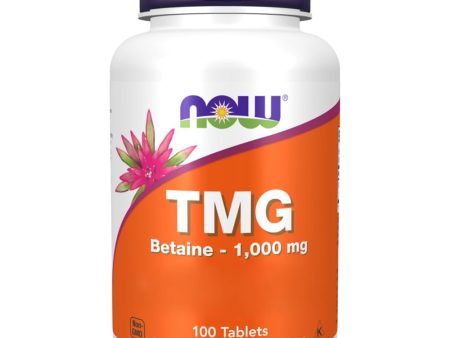 Now Foods, TMG (Trimetilglicina), 1.000mg, 100 Comprimidos veganos, Probado en Laboratorio, Alta Dosis, Betaína, Sin Gluten, Sin Soja, Vegetariano Embalaje Deteriorado (Cad: 31 10 2026) Supply