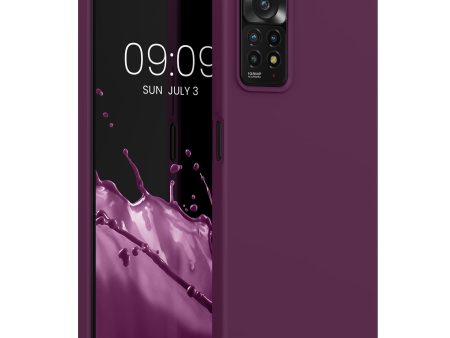 Funda kwmobile Compatible con Xiaomi Redmi Note 11 Pro   11 Pro (5G)   12 Pro (4G) - Case TPU y Silicona antigolpes - Violeta Burdeos Embalaje Deteriorado Supply