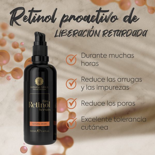 Retinol puro para la cara • 100 ml • ORGÁNICO Vegano • Retinol Serum • Para una piel radiante y clara sin granos • +Vitamina C +Hialurón • Cosmética natural y sostenible • de Alemania Embalaje Deteriorado Cheap