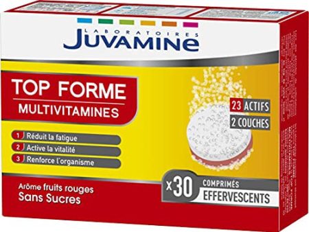 Juvamina - Multivitaminas superiores - Ayuda a reducir la fatiga - Admite inmunidad - 30 tabletas efervescentes - Fabricación francesa Embalaje Deteriorado (Cad: 31 01 2026) Online now